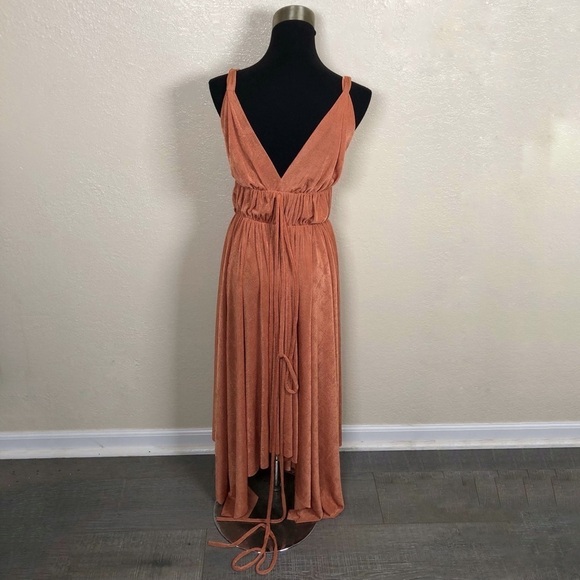 Olivaceous Midi Dress Size Small Asymmetrical Hem Size Small - Picture 2 of 5